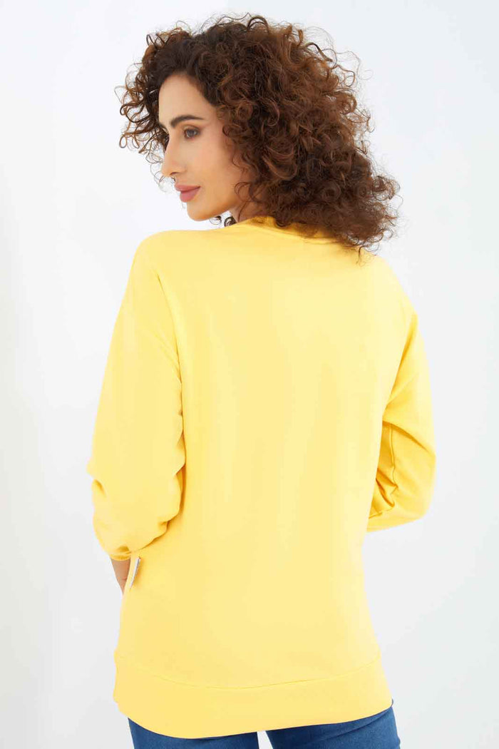 Redtag-Women-Yellow-Emoji-Printed-Sweatshirt-Category:Sweatshirts,-Colour:Yellow,-Deals:New-In,-Dept:Ladieswear,-Filter:Women's-Clothing,-New-In-Women-APL,-Non-Sale,-S23A,-Section:Women,-TBL,-Women-Sweatshirts-Women's-