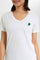 Redtag-Women-White-Vneck-Placement-Print-Sweatshirt-Category:T-Shirts,-Colour:White,-Deals:New-In,-Dept:Ladieswear,-FF,-Filter:Women's-Clothing,-New-In-Women-APL,-Non-Sale,-S23A,-Section:Women,-Women-T-Shirts-Women's-