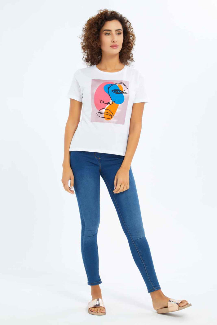 Redtag-Women-White-Photographic-Print-T-Shirt-Category:T-Shirts,-Colour:White,-Deals:New-In,-Dept:Ladieswear,-Filter:Women's-Clothing,-New-In-Women-APL,-Non-Sale,-S23A,-Section:Women,-TBL,-Women-T-Shirts-Women's-