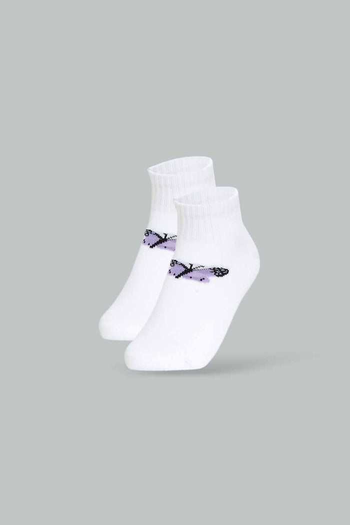 Redtag-Girls-3Pk-Anklet---Tie-Dye-365,-Category:Socks,-Colour:Lilac,-Deals:New-In,-Dept:Girls,-Filter:Girls-(2-to-8-Yrs),-GIR-Socks,-New-In-GIR-APL,-Non-Sale,-Section:Girls-(0-to-14Yrs)-Girls-2 to 8 Years