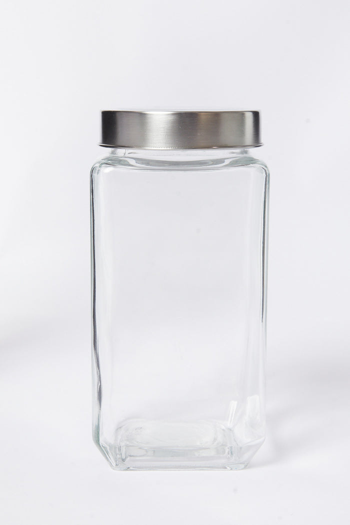 Redtag-Clear-Glass-Storage-Jar-(Large)-Category:Canisters-And-Jars,-Colour:White,-Deals:New-In,-Dept:Home,-Filter:Home-Dining,-HMW-DIN-Storage,-New-In-HMW-DIN,-Non-Sale,-S23A,-Section:Homewares-Home-Dining-