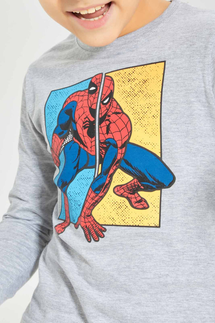 Redtag-Boys-Sky-Blue-Spiderman-Character-Long-Sleeve-T-Shirt-BOY-T-Shirts,-Category:T-Shirts,-CHA,-Colour:Blue,-Deals:New-In,-Dept:Boys,-Filter:Boys-(2-to-8-Yrs),-New-In-BOY-APL,-Non-Sale,-S23A,-Section:Boys-(0-to-14Yrs),-TBL-Boys-2 to 8 Years