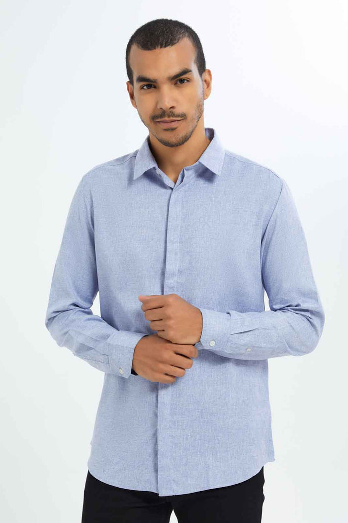 Redtag-Men-Formal-Shirt-2FOR79,-CAPSULE-BUY,-Category:Shirts,-Colour:Blue,-Deals:2-FOR-79,-Deals:New-In,-Dept:Menswear,-Filter:Men's-Clothing,-Men-Shirts,-New-In-Men-APL,-Non-Sale,-Section:Men,-W22B-Men's-