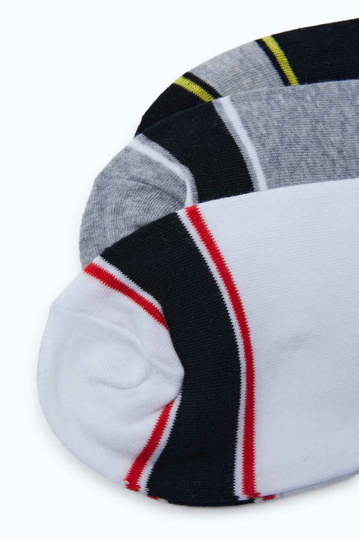 Redtag-Men-White/Grey/Black/-Ankle-Socks-365,-Category:Socks,-Colour:Assorted,-Deals:New-In,-Dept:Menswear,-Filter:Men's-Clothing,-Men-Socks,-New-In-Men-APL,-Non-Sale,-Section:Men-Men's-