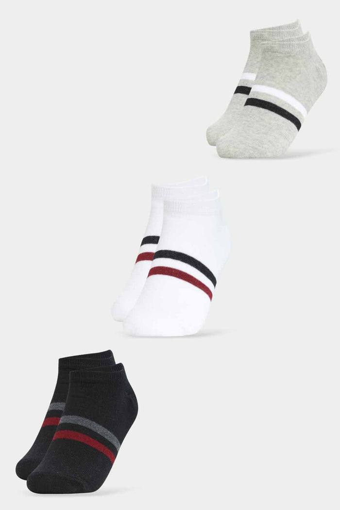 Redtag-Men-White/Grey/Black-Invisible-Socks-365,-Category:Socks,-Colour:Assorted,-Deals:New-In,-Dept:Menswear,-Filter:Men's-Clothing,-Men-Socks,-New-In-Men-APL,-Non-Sale,-Section:Men-Men's-