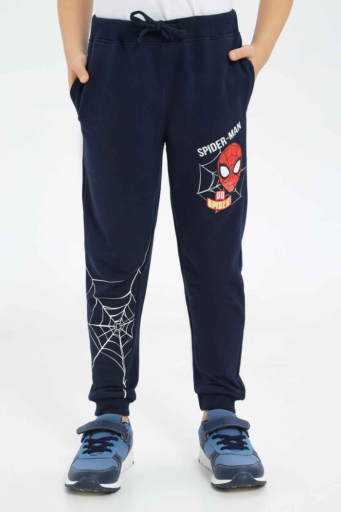 Redtag-Boys-Blue-Spider-Man-Jog-Pant-BOY-Joggers,-Category:Joggers,-CHA,-Colour:Blue,-Deals:New-In,-Dept:Boys,-Filter:Boys-(2-to-8-Yrs),-New-In-BOY-APL,-Non-Sale,-S23B,-Section:Boys-(0-to-14Yrs),-TBL-Boys-2 to 8 Years