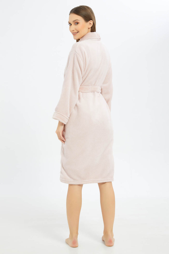 Redtag-Pink-Ultra-Soft-Bathrobe-Category:Robes,-Colour:Pink,-Deals:New-In,-Filter:Home-Bathroom,-HMW-BAC-Robes,-New-In-HMW-BAC,-Non-Sale,-S23A,-Section:Homewares-Home-Bathroom-