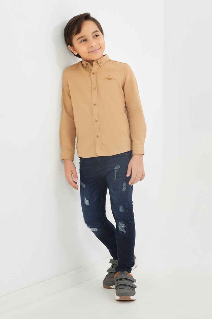Redtag-Boys-Dark-Wash-Ripped-Skinny-Fit-Jeans-BOY-Jeans,-Category:Jeans,-Colour:Dark-Wash,-Deals:New-In,-Dept:Boys,-Filter:Boys-(2-to-8-Yrs),-New-In-BOY-APL,-Non-Sale,-S23B,-Section:Boys-(0-to-14Yrs)-Boys-2 to 8 Years