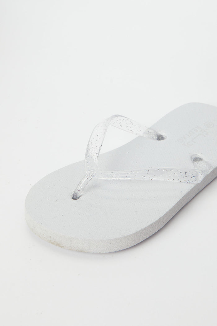 Redtag-White-Glitter-Strap-Flip-Flop-Category:Shoes,-Colour:White,-Deals:New-In,-Filter:Girls-Footwear-(5-to-14-Yrs),-GSR-Flip-Flops,-H1:FOO,-H2:GSR,-H3:SAF,-H4:FLF,-N/A,-New-In-GSR-FOO,-Non-Sale,-S23B,-Season:S23B,-Section:Girls-(0-to-14Yrs)-Senior-Girls-5 to 14 Years