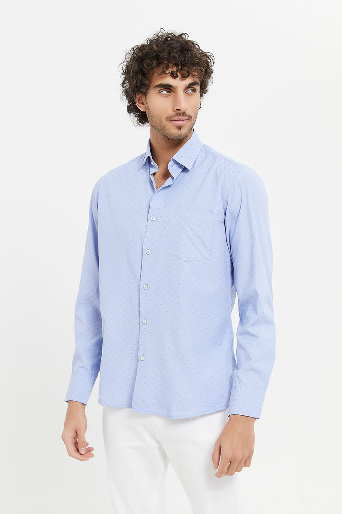 Redtag-Men-Formal-Shirt-Category:Shirts,-Colour:Blue,-Deals:Sale,-Dept:Menswear,-Filter:Men's-Clothing,-H1:MWR,-H2:GEN,-H3:SHI,-H4:CSH,-Men-Shirts,-MWRGENSHIFSH,-ProductType:Casual-Shirts,-S23A,-Sale-Men-APL,-Season:365,-Section:Men--