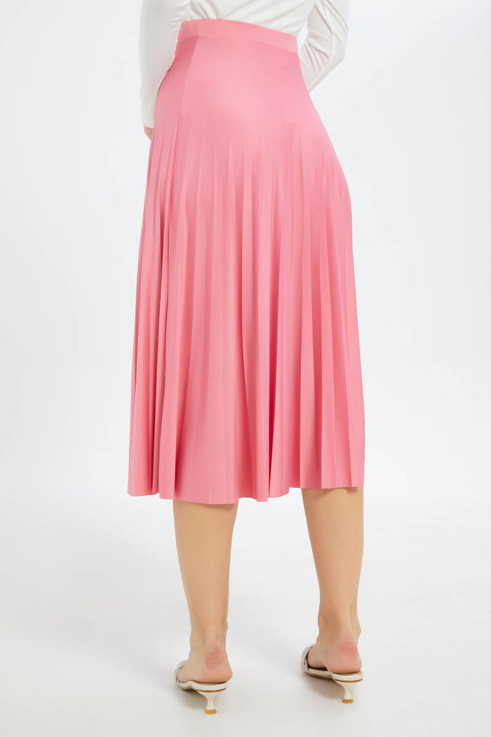 Redtag-Women-Pleated-Skirt-Category:Skirts,-Colour:Apricot,-Deals:New-In,-Dept:Ladieswear,-Filter:Women's-Clothing,-New-In-Women-APL,-Non-Sale,-S23B,-Section:Women,-Women-Skirts-Women's-
