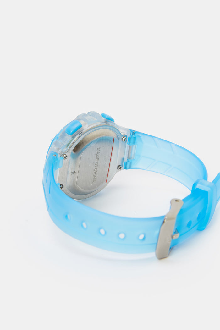Redtag-Light-Blue-Multi-Functional-Digital-Watch-BOY-Watches,-Category:Watches,-Colour:Assorted,-Deals:New-In,-Filter:Boys-Accessories,-H1:ACC,-H2:BOY,-H3:BOA,-H4:BOA-BOYS-ACCESSORIES,-New-In,-New-In-BOY-ACC,-Non-Sale,-ProductType:Digital-Watches,-S23C,-Season:S23C,-Section:Boys-(0-to-14Yrs)-Boys-
