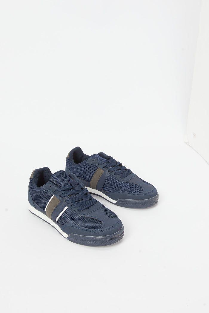 Redtag-Grey-Material-Block-Sneaker-BSR-Shoes,-Category:Shoes,-Colour:Grey,-Deals:New-In,-Filter:Boys-Footwear-(5-to-14-Yrs),-H1:FOO,-H2:BSR,-H3:SHO,-H4:CAH,-N/A,-New-In-BSR-FOO,-Non-Sale,-S23B,-Season:S23B,-Section:Boys-(0-to-14Yrs)-Senior-Boys-5 to 14 Years