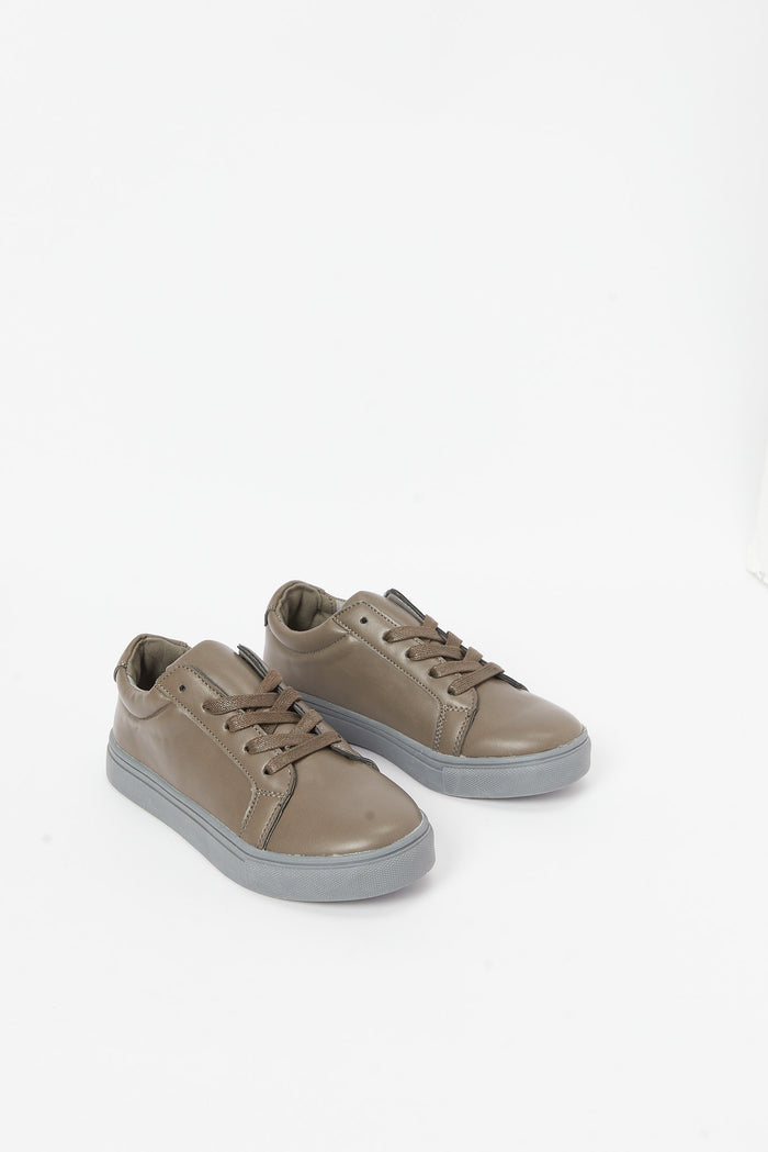 Redtag-Grey-Lace-Up-Sneaker-BSR-Shoes,-Category:Shoes,-Colour:Grey,-Deals:New-In,-Filter:Boys-Footwear-(5-to-14-Yrs),-H1:FOO,-H2:BSR,-H3:SHO,-H4:CAH,-N/A,-New-In-BSR-FOO,-Non-Sale,-S23B,-Season:S23B,-Section:Boys-(0-to-14Yrs)-Senior-Boys-5 to 14 Years