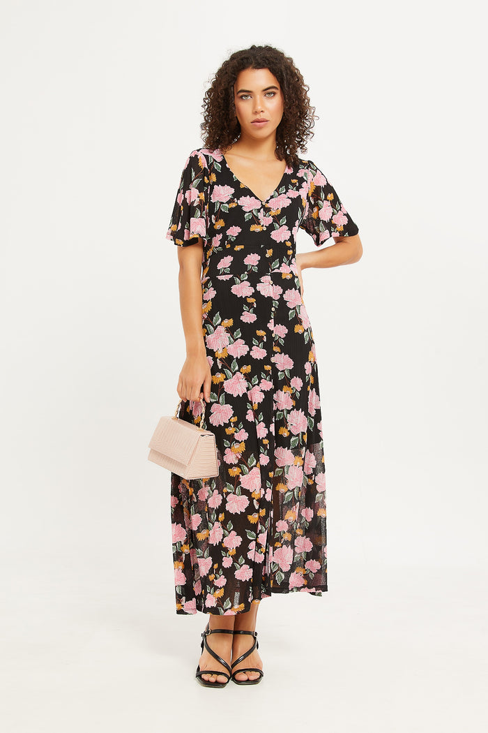 Redtag-Women-Printed-Button-Thru-Maxi-Tea-Dress-Category:Dresses,-Colour:Assorted,-Deals:New-In,-Dept:Ladieswear,-Filter:Women's-Clothing,-H1:LWR,-H2:LAD,-H3:DRS,-H4:CAD,-LWRLADDRSCAD,-New-In-Women-APL,-Non-Sale,-S23C,-Season:S23C,-Section:Women,-Women-Dresses-Women's-