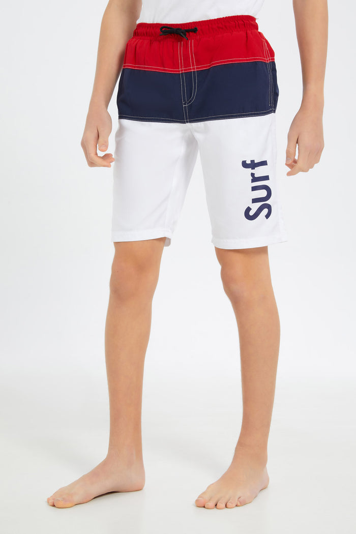 Redtag-Boys-Assorted-Colorblock-Board-Shorts-BSR-Swimwear,-Category:Swimwear,-Colour:Assorted,-Deals:New-In,-Dept:Boys,-Filter:Senior-Boys-(8-to-14-Yrs),-H1:KWR,-H2:BSR,-H3:SWM,-H4:SRT,-New-In-BSR-APL,-Non-Sale,-S23C,-Season:S23C,-Section:Boys-(0-to-14Yrs)-Senior-Boys-9 to 14 Years