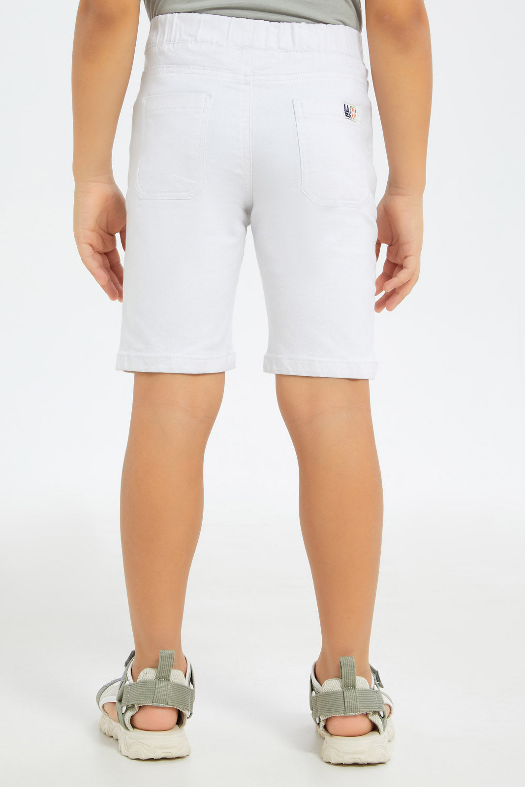 Buy Boys White Denim Shorts 125031636 in Saudi Arabia REDTAG
