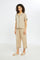 Redtag-Women-Beige-Linen-Short-Sleeves-Pyjama-Set-Category:Pyjama-Sets,-Colour:Beige,-Deals:New-In,-Filter:Women's-Clothing,-H1:LWR,-H2:LDN,-H3:NWR,-H4:PJS,-New-In-Women-APL,-Non-Sale,-RMD,-S23C,-Season:S23C,-Section:Women,-Women-Pyjama-Sets--