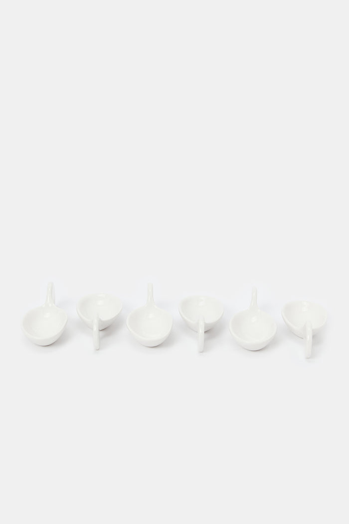 Redtag-Spoon-Set-(6-Piece)-365,-Category:Bowls,-Colour:White,-Deals:New-In,-Filter:Home-Dining,-H1:HMW,-H2:DIN,-H3:SEW,-H4:SSE,-HMW-DIN-Serveware,-New-In-HMW-DIN,-Non-Sale,-Packs,-Season:365,-Section:Homewares,-Set:Set-of-6,-Style:TABLE-Home-Dining-