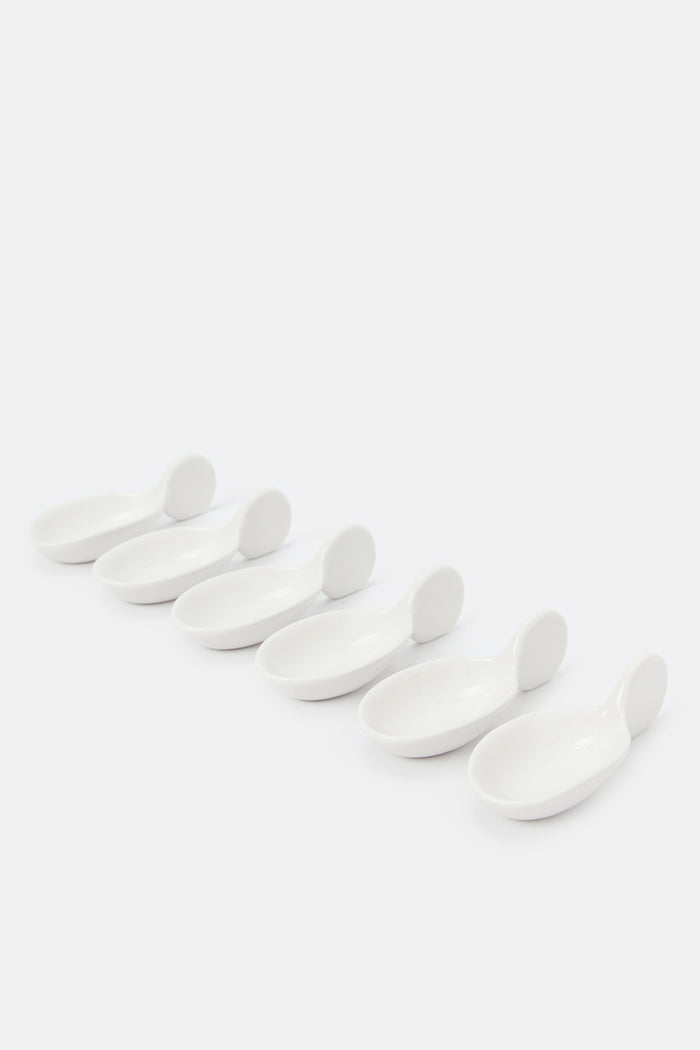 Redtag-Spoon-Set-(6-Piece)-365,-Category:Bowls,-Colour:White,-Deals:New-In,-Filter:Home-Dining,-H1:HMW,-H2:DIN,-H3:SEW,-H4:SSE,-HMW-DIN-Serveware,-New-In-HMW-DIN,-Non-Sale,-Packs,-Season:365,-Section:Homewares,-Set:Set-of-6,-Style:TABLE-Home-Dining-