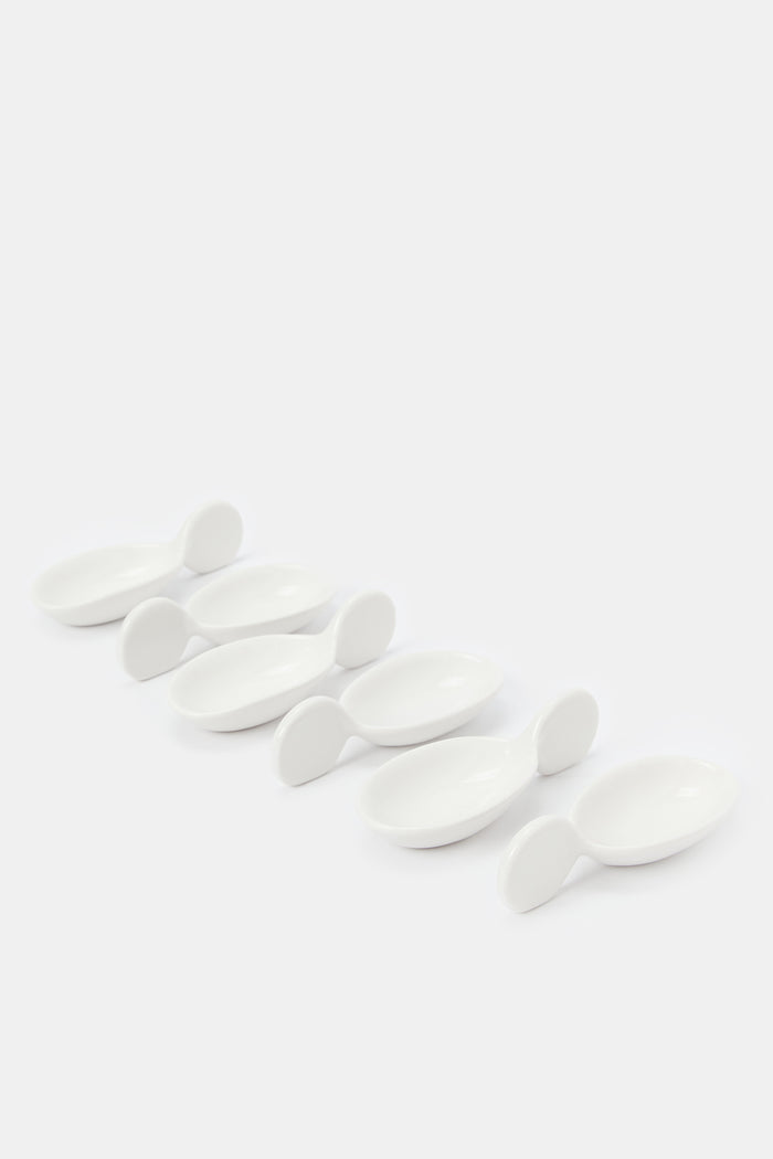 Redtag-Spoon-Set-(6-Piece)-365,-Category:Bowls,-Colour:White,-Deals:New-In,-Filter:Home-Dining,-H1:HMW,-H2:DIN,-H3:SEW,-H4:SSE,-HMW-DIN-Serveware,-New-In-HMW-DIN,-Non-Sale,-Packs,-Season:365,-Section:Homewares,-Set:Set-of-6,-Style:TABLE-Home-Dining-