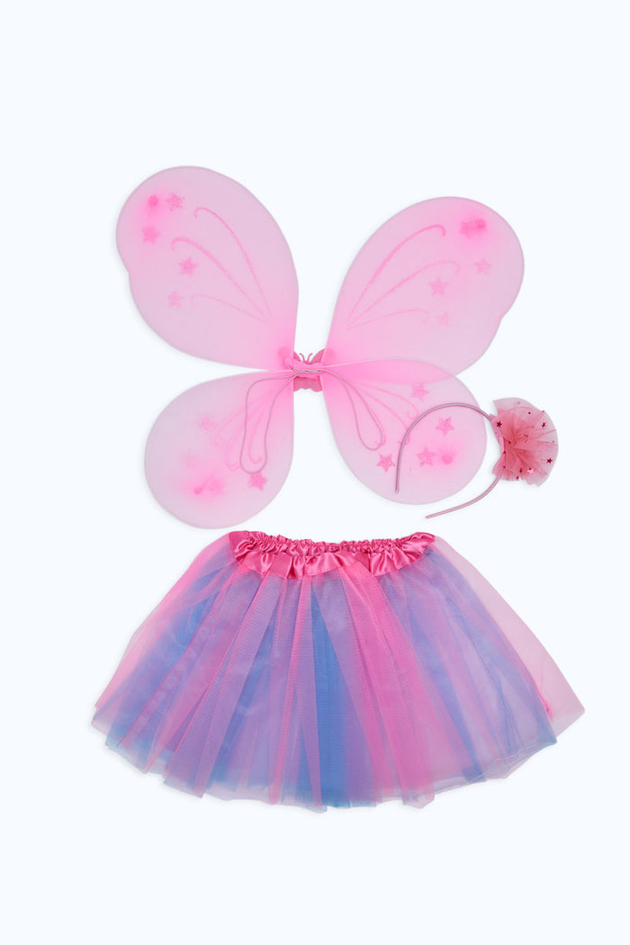 Redtag-Wings-Set-Category:Butterfly-Dress-Set,-Colour:Assorted,-Filter:Girls-Accessories,-GIR-Butterfly-Dress-Set,-H1:ACC,-H2:GIR,-H3:GIA,-H4:HAC,-New-In,-New-In-GIR-ACC,-Non-Sale,-RMD,-S23B,-Season:S23B,-Section:Girls-(0-to-14Yrs)-Girls-