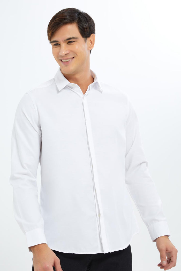 Redtag-Men-Formal-Shirt-365,-CAPSULE-BUY,-Category:Shirts,-Colour:White,-Deals:New-In,-Filter:Men's-Clothing,-Men-Shirts,-New-In-Men-APL,-Non-Sale,-Section:Men-Men's-