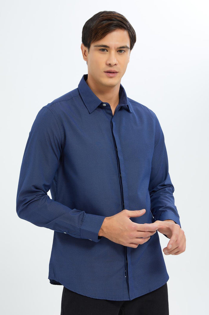 Redtag-Men-Formal-Shirt-365,-CAPSULE-BUY,-Category:Shirts,-Colour:Navy,-Deals:New-In,-Filter:Men's-Clothing,-Men-Shirts,-New-In-Men-APL,-Non-Sale,-Section:Men-Men's-