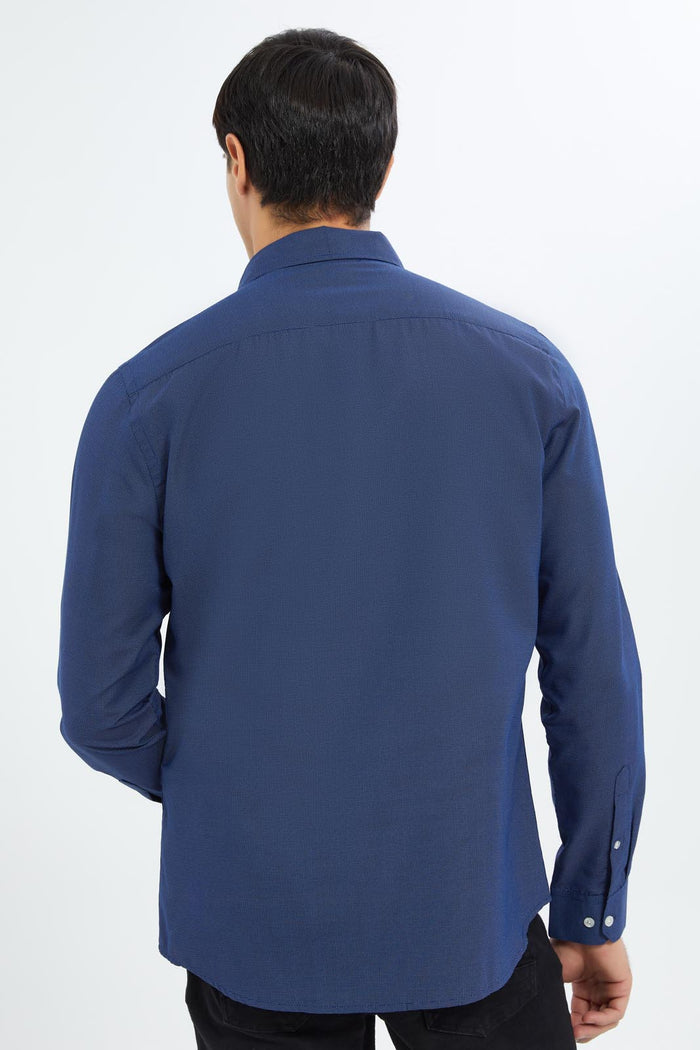 Redtag-Men-Formal-Shirt-365,-CAPSULE-BUY,-Category:Shirts,-Colour:Navy,-Deals:New-In,-Filter:Men's-Clothing,-Men-Shirts,-New-In-Men-APL,-Non-Sale,-Section:Men-Men's-