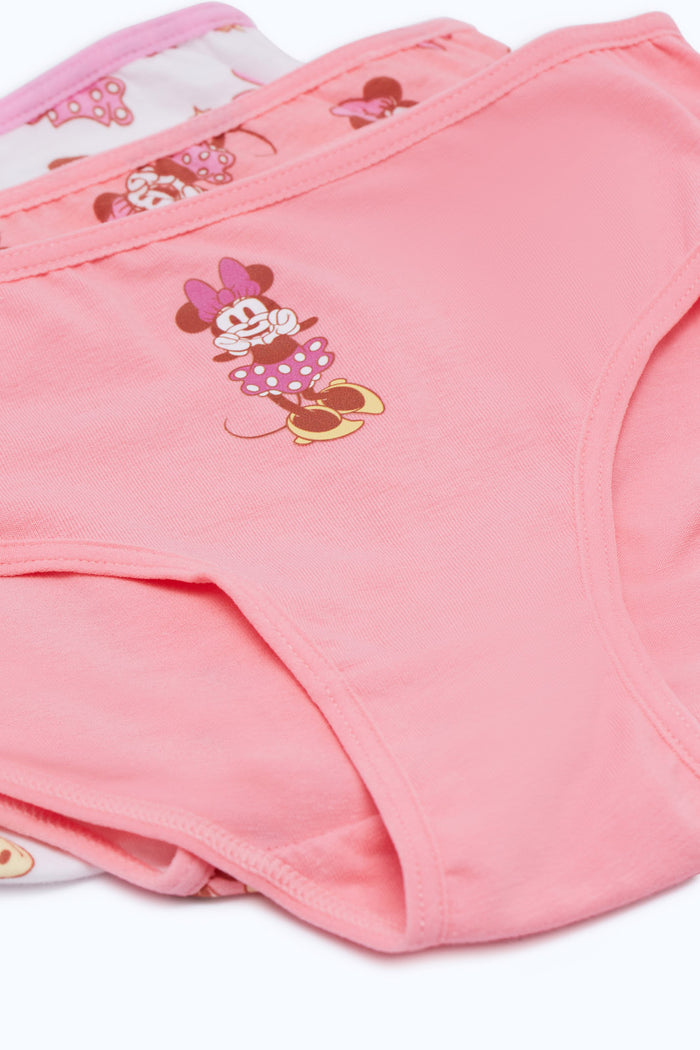 Redtag-Girls-3Pk-Character-Brief---Minnie-Mouse-365,-Category:Briefs,-CHA,-Colour:Assorted,-Deals:New-In,-ESS,-Event:STRATEGY,-Filter:Girls-(2-to-8-Yrs),-GIR-Briefs,-H1:KWR,-H2:GIR,-H3:UNW,-H4:BRE,-New-In-GIR-APL,-Non-Sale,-Packs,-Promo:ESS,-Season:365,-Section:Girls-(0-to-14Yrs),-Set:Set-of-3-Girls-2 to 8 Years