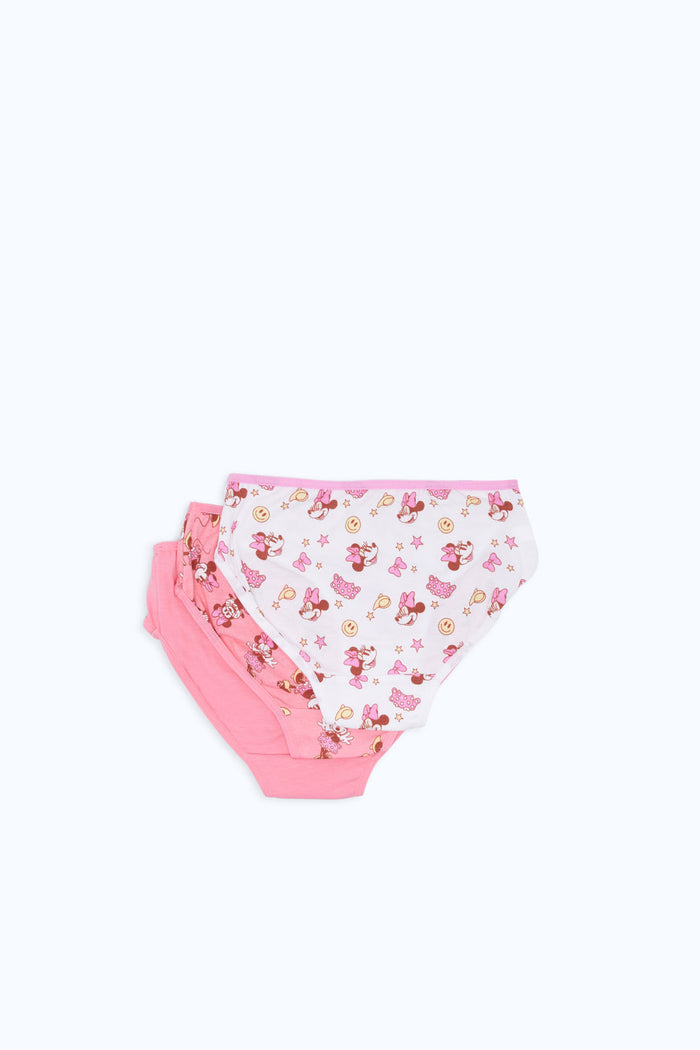 Redtag-Girls-3Pk-Character-Brief---Minnie-Mouse-365,-Category:Briefs,-CHA,-Colour:Assorted,-Deals:New-In,-ESS,-Event:STRATEGY,-Filter:Girls-(2-to-8-Yrs),-GIR-Briefs,-H1:KWR,-H2:GIR,-H3:UNW,-H4:BRE,-New-In-GIR-APL,-Non-Sale,-Packs,-Promo:ESS,-Season:365,-Section:Girls-(0-to-14Yrs),-Set:Set-of-3-Girls-2 to 8 Years