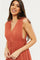 Redtag-Women-Rust-Crinkle-V-Neck-Dress-Category:Dresses,-Colour:Brown,-Deals:New-In,-Filter:Women's-Clothing,-H1:LWR,-H2:LAD,-H3:DRS,-H4:CAD,-New-In-Women-APL,-Non-Sale,-Occasion:Party-Dress,-S23C,-Season:W23O,-Section:Women,-Women-DressesDress-Size:Short-Dress-Women's-
