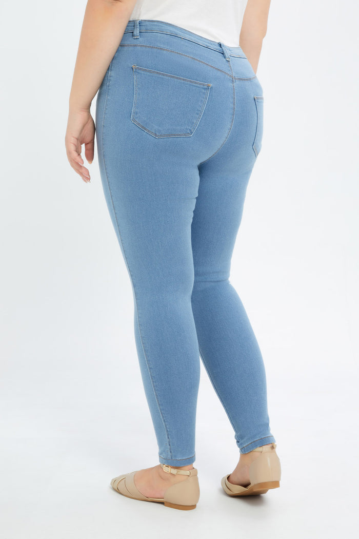 Redtag-Women-Light-Wash-Skinny-Jeans-With-Slit-Hem-Category:Jeans,-Colour:Light-Wash,-Deals:New-In,-Filter:Plus-Size,-H1:LWR,-H2:LDP,-H3:DNB,-H4:JNS,-LDP-Jeans,-New-In-LDP-APL,-Non-Sale,-Promo:TBL,-S23C,-Season:S23C,-Section:Women,-TBL-Women's-