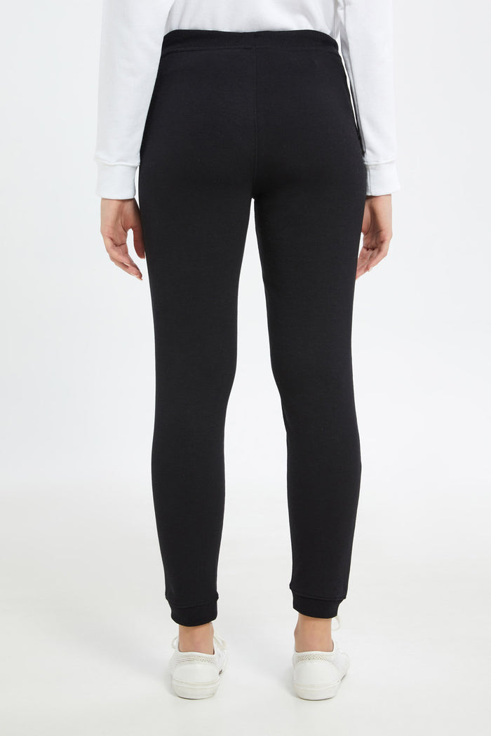 Redtag-Women-Black-Basic-Jogger-Category:Joggers,-Colour:Black,-Deals:New-In,-Filter:Women's-Clothing,-H1:LWR,-H2:LAD,-H3:SPW,-H4:ATP,-New-In-Women-APL,-Non-Sale,-RMD,-S23B,-Season:S23B,-Section:Women,-Sustainable,-Women-Joggers-Women's-