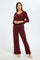 Redtag-Women-Burgundy-Pyjama-Set-With-Fringe-Category:Pyjama-Sets,-Colour:Burgundy,-Deals:New-In,-Filter:Women's-Clothing,-H1:LWR,-H2:LDN,-H3:NWR,-H4:PJS,-New-In-Women-APL,-Non-Sale,-S23C,-Season:S23C,-Section:Women,-Women-Pyjama-Sets--