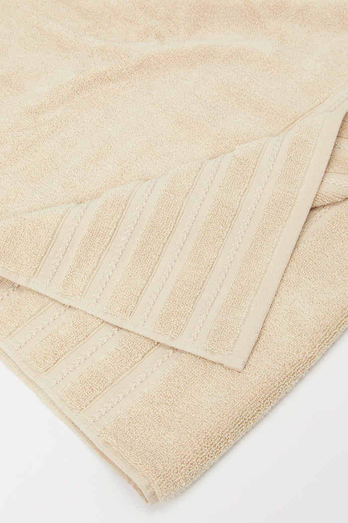 Redtag-Beige-Luxury-Cotton-Beach-Towel-Category:Towels,-Colour:Beige,-Deals:New-In,-Filter:Home-Bathroom,-H1:HMW,-H2:BAC,-H3:TOW,-H4:BEA,-HMW-BAC-Towels,-New-In-HMW-BAC,-Non-Sale,-S23C,-Season:S23C,-Section:Homewares,-Style:PREMIUM-Home-Bathroom-