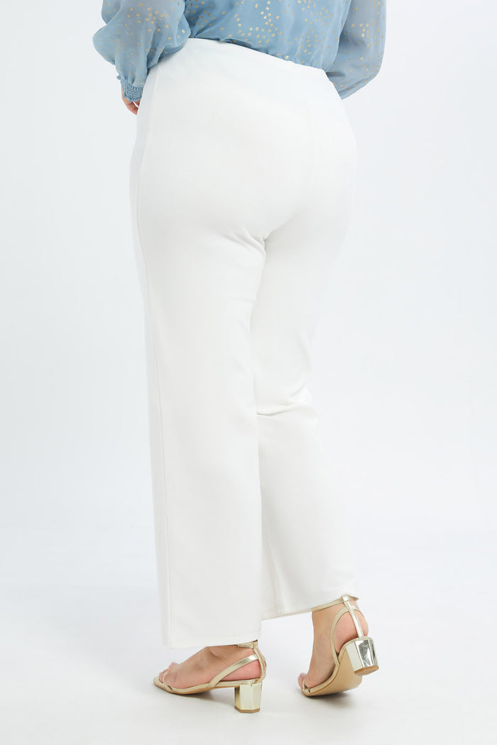 Redtag-Women-White-Wide-Leg-Pants-With-Metal-Buckle-Detail-Category:Trousers,-Colour:White,-Deals:New-In,-Filter:Plus-Size,-H1:LWR,-H2:LDP,-H3:TRS,-H4:CTR,-LDP-Trousers,-New-In-LDP-APL,-Non-Sale,-S23C,-Season:S23C,-Section:Women-Women's-
