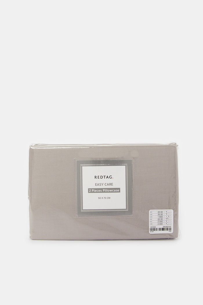 Redtag-Grey-2-Piece-Solid-Pillowcase-365,-Category:Pillowcases,-Colour:Grey,-Deals:New-In,-Filter:Home-Bedroom,-H1:HMW,-H2:BED,-H3:BLN,-H4:PWC,-HMW-BED-Pillowcases,-HMWBEDBLNPWC,-New-In-HMW-BED,-Non-Sale,-Packs,-ProductType:Pillowcases,-Season:365,-Section:Homewares,-Set:Set-of-2,-Style:SET-OF-2-Home-Bedroom-