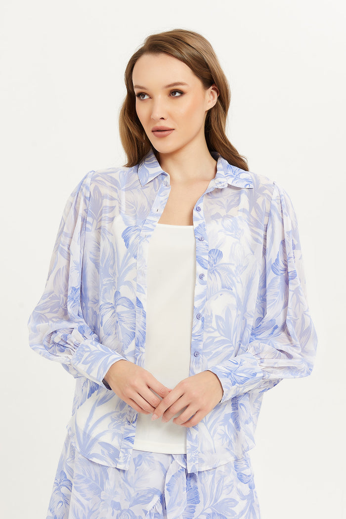 a blue and white shirt for women