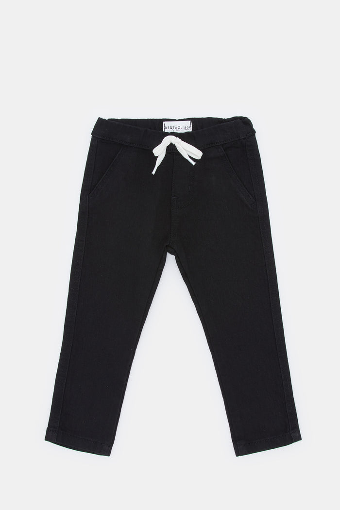 Redtag-Boys-Black-Jogger-Jean-Category:Jeans,-Colour:Black,-Deals:New-In,-Filter:Infant-Boys-(3-to-24-Mths),-H1:KWR,-H2:INB,-H3:DNB,-H4:JNS,-INB-Jeans,-KWRINBDNBJNS,-New-In-INB-APL,-Non-Sale,-ProductType:Jeans-Slim-Fit,-Promo:VLM,-S23D,-Season:S23D,-Section:Boys-(0-to-14Yrs),-VLM-Infant-Boys-3 to 24 Months