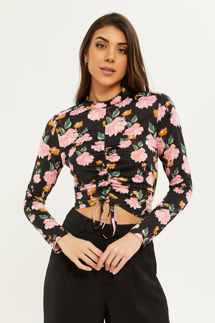 blouse with floral prints for women