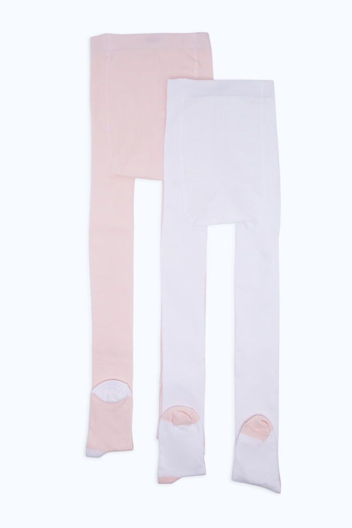 Redtag-Girls-2-Pc-Pack-Stocking--Light-Pink-And-White-365,-Category:Tights,-Colour:Assorted,-Deals:New-In,-Filter:Girls-(2-to-8-Yrs),-GIR-Tights,-H1:KWR,-H2:GIR,-H3:IMP,-H4:TAS,-New-In-GIR-APL,-Non-Sale,-Packs,-Season:365365,-Section:Girls-(0-to-14Yrs),-Set:Set-of-2-Girls-2 to 8 Years