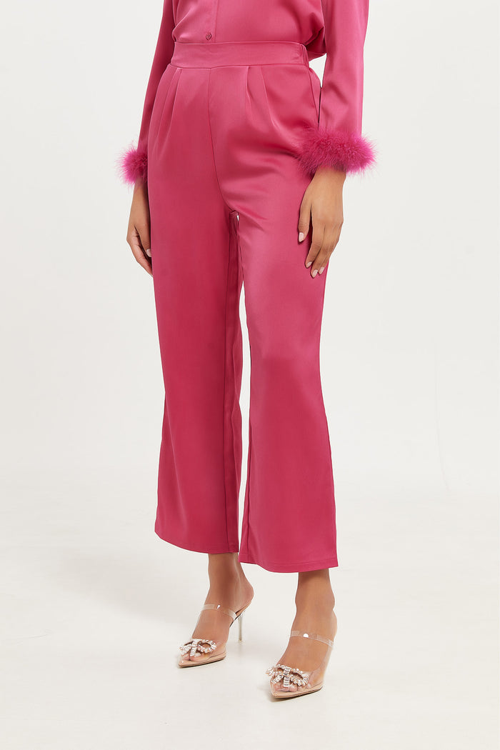 Redtag-Women-Pink-Satin-Trouser-Category:Trousers,-Colour:Apricot,-Deals:New-In,-Filter:Women's-Clothing,-H1:LWR,-H2:LEC,-H3:TRS,-H4:CTR,-LEC,-LEC-Trousers,-LWRLECTRSCTR,-New-In-LEC-APL,-Non-Sale,-ProductType:Trousers,-S23D,-Season:S23D,-Section:Women-Women's-