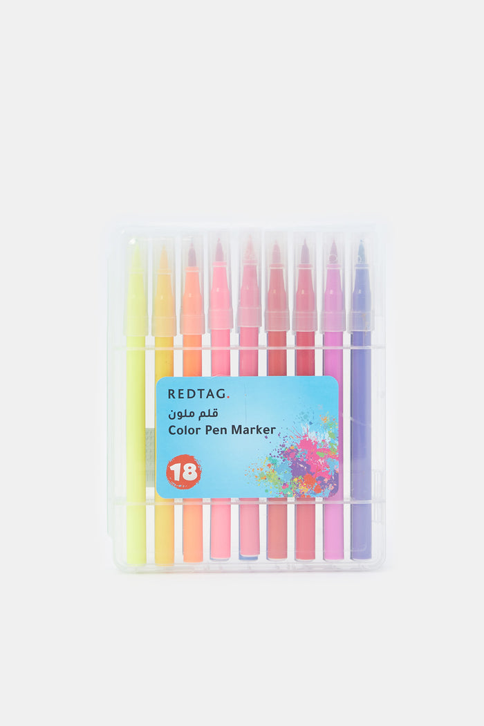 Redtag-Assorted-18Pcs-Watercolor-Brush-BTS,-Category:Stationery,-Colour:Assorted,-Deals:New-In,-Filter:Travel-Accessories,-H1:ACC,-H2:IMP,-H3:HOM,-H4:HOM-HOME,-IMP-Stationery,-New-In,-New-In-IMP-ACC,-Non-Sale,-ProductType:Notebooks,-Season:W23O,-Section:Homewares,-W23O-Home-Accessories-