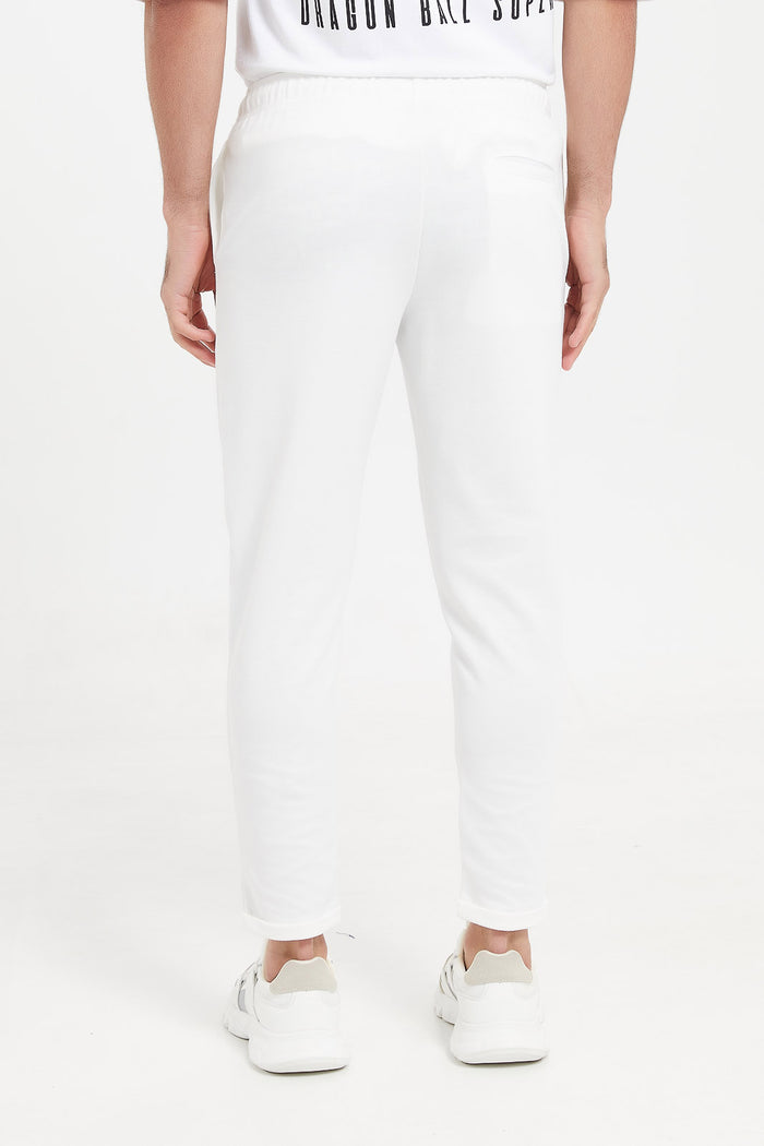 Redtag-White-Pull-On-Trousers-Category:Joggers,-Colour:White,-Deals:New-In,-Filter:Men's-Clothing,-H1:MWR,-H2:GEN,-H3:SPW,-H4:ATP,-Men-Joggers,-New-In-Men,-Non-Sale,-ProductType:Joggers,-S23E,-Season:S23E,-Section:Men-Men's-