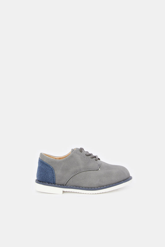 Redtag-Grey-Lace-Up-Sneaker-Category:Shoes,-Colour:Grey,-Deals:New-In,-Filter:Boys-Footwear-(1-to-3-Yrs),-INB-Shoes,-New-In-INB-FOO,-Non-Sale,-ProductType:Sneakers,-Section:Boys-(0-to-14Yrs),-W23O-Infant-Boys-1 to 3 Years