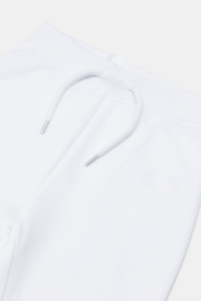 Redtag-White-Plain-Jogger-Category:Joggers,-Colour:White,-Deals:New-In,-Filter:Infant-Boys-(3-to-24-Mths),-H1:KWR,-H2:INB,-H3:SPW,-H4:ATP,-INB-Joggers,-KWRINBSPWATP,-New-In-INB,-Non-Sale,-ProductType:Joggers,-S23E,-Season:S23E,-Section:Boys-(0-to-14Yrs),-TBL-Infant-Boys-3 to 24 Months