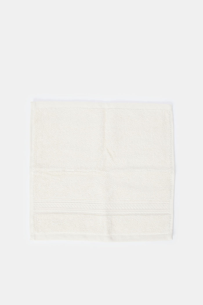 Redtag-Beige-Textured-Cotton-Face-Towel-Set-(4-Piece)-Category:Towels,-Colour:Beige,-Deals:New-In,-Filter:Home-Bathroom,-H1:HMW,-H2:BAC,-H3:TOW,-H4:FAC,-HMW-BAC-Towels,-HMWBACTOWFAC,-New-In-HMW-BAC,-Non-Sale,-ProductType:Face-Towels,-Season:W23A,-Section:Homewares,-W23A-Home-Bathroom-
