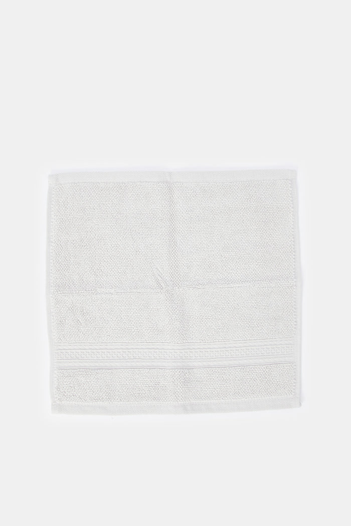 Redtag-Light-Grey-Textured-Cotton-Face-Towel-Set-(4-Piece)-Category:Towels,-Colour:Grey,-Deals:New-In,-Filter:Home-Bathroom,-H1:HMW,-H2:BAC,-H3:TOW,-H4:FAC,-HMW-BAC-Towels,-HMWBACTOWFAC,-New-In-HMW-BAC,-Non-Sale,-ProductType:Face-Towels,-Season:W23A,-Section:Homewares,-W23A-Home-Bathroom-