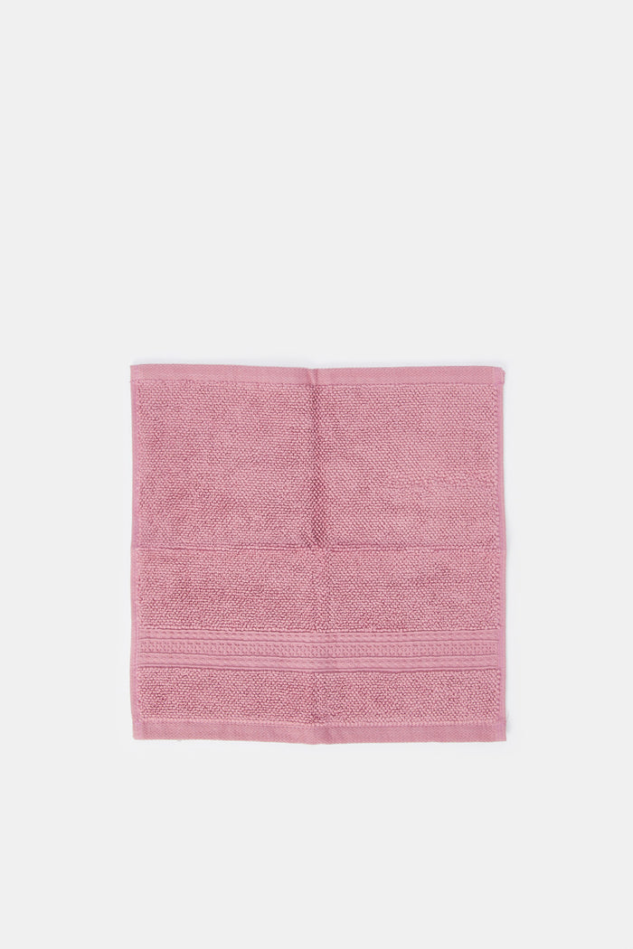 Redtag-Purple-Textured-Cotton-Face-Towel-Set-(4-Piece)-Category:Towels,-Colour:Purple,-Deals:New-In,-Filter:Home-Bathroom,-H1:HMW,-H2:BAC,-H3:TOW,-H4:FAC,-HMW-BAC-Towels,-HMWBACTOWFAC,-New-In-HMW-BAC,-Non-Sale,-ProductType:Face-Towels,-Season:W23A,-Section:Homewares,-W23A-Home-Bathroom-